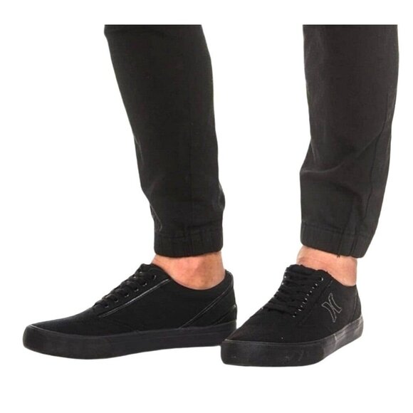 Hurley 8 Sneaker Men Arlo Canvas Lace-up Casual Shoes Classic Black Athleisure - Picture 13 of 13